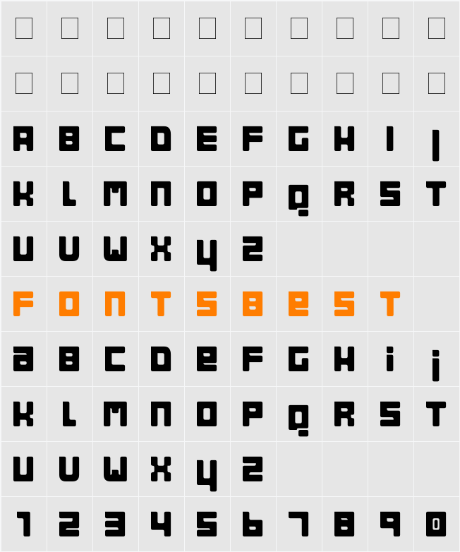 Bob Character Map