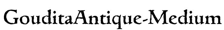 GouditaAntique-Medium Font Image