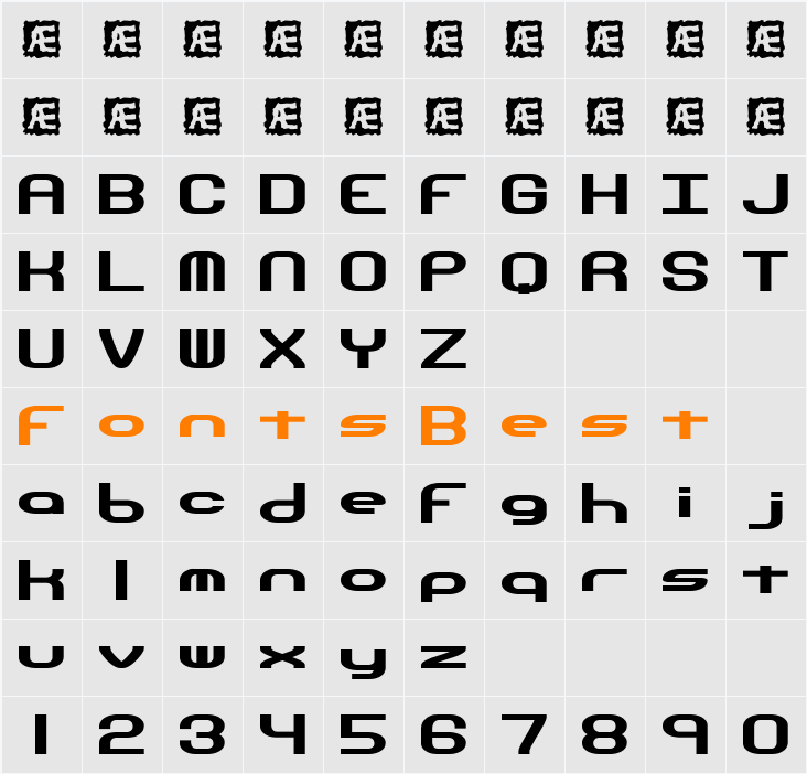 Hyperion Sunset (BRK) Character Map