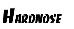 Hardnose   Font Image