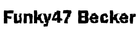 Funky47 Becker Font Image