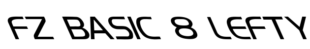 FZ BASIC 8 LEFTY Font Image