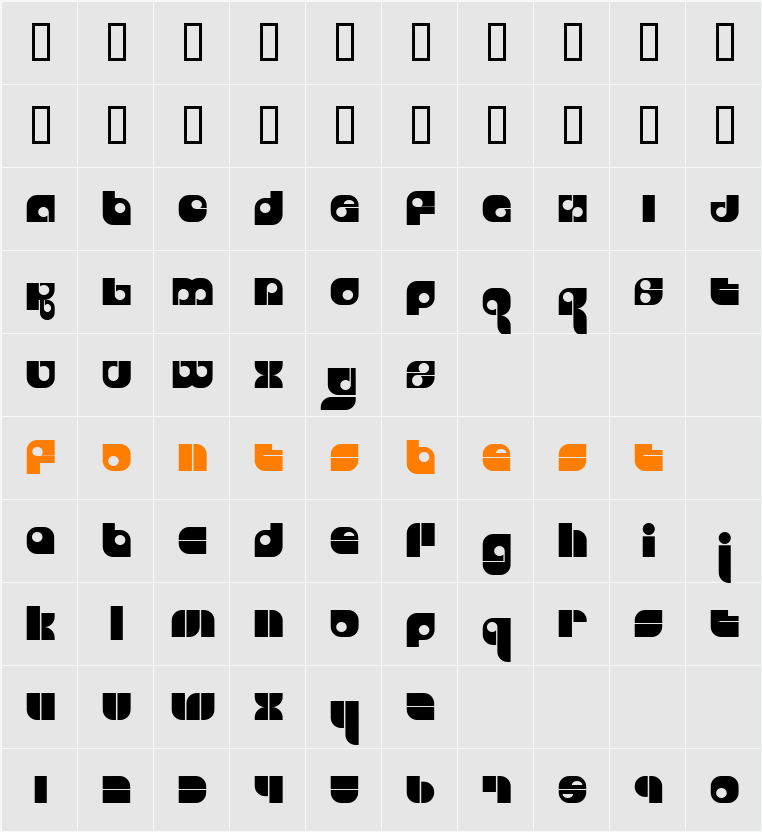 Freestyle Character Map