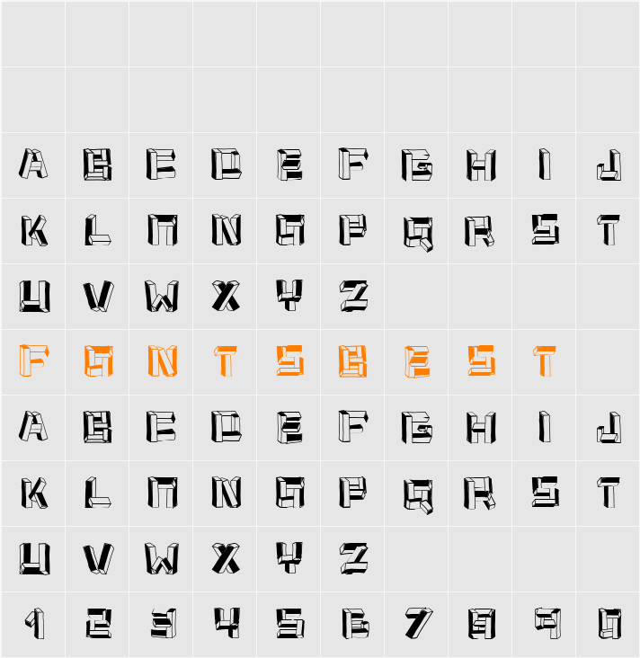 cubus Character Map
