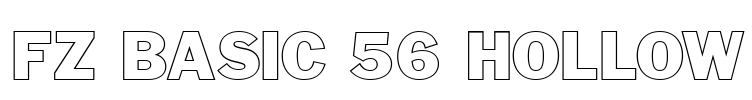 FZ BASIC 56 HOLLOW