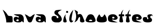 Lava Silhouettes Font Image