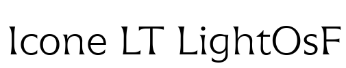 Icone LT LightOsF Font Image
