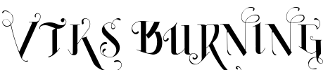 Vtks Burning Font Image