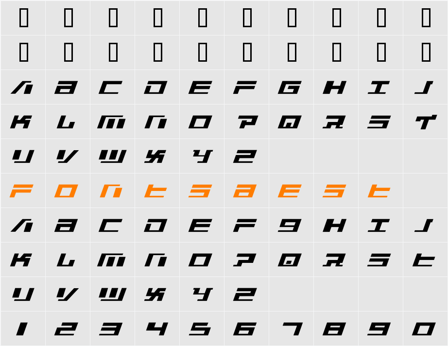 War Machine Character Map
