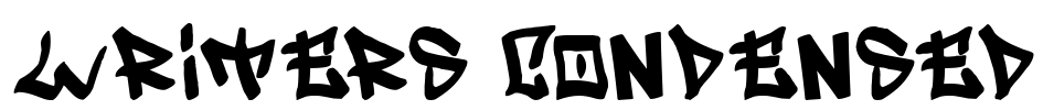 Writers condensed Font Image