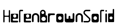 HelenBrownSolid Font Image