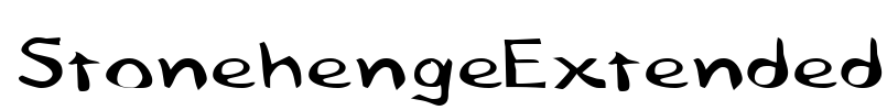 StonehengeExtended Font Image