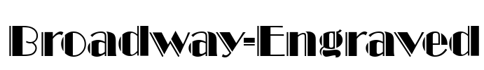 Broadway-Engraved Font Image