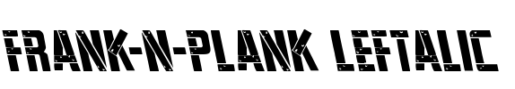 Frank-n-Plank Leftalic Font Image