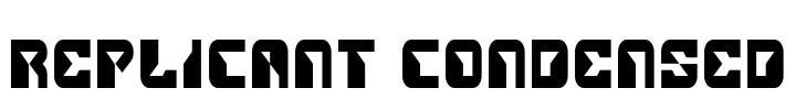 Replicant Condensed Font Image