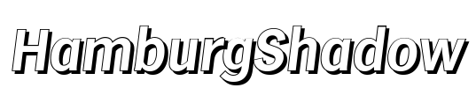 HamburgShadow Font Image