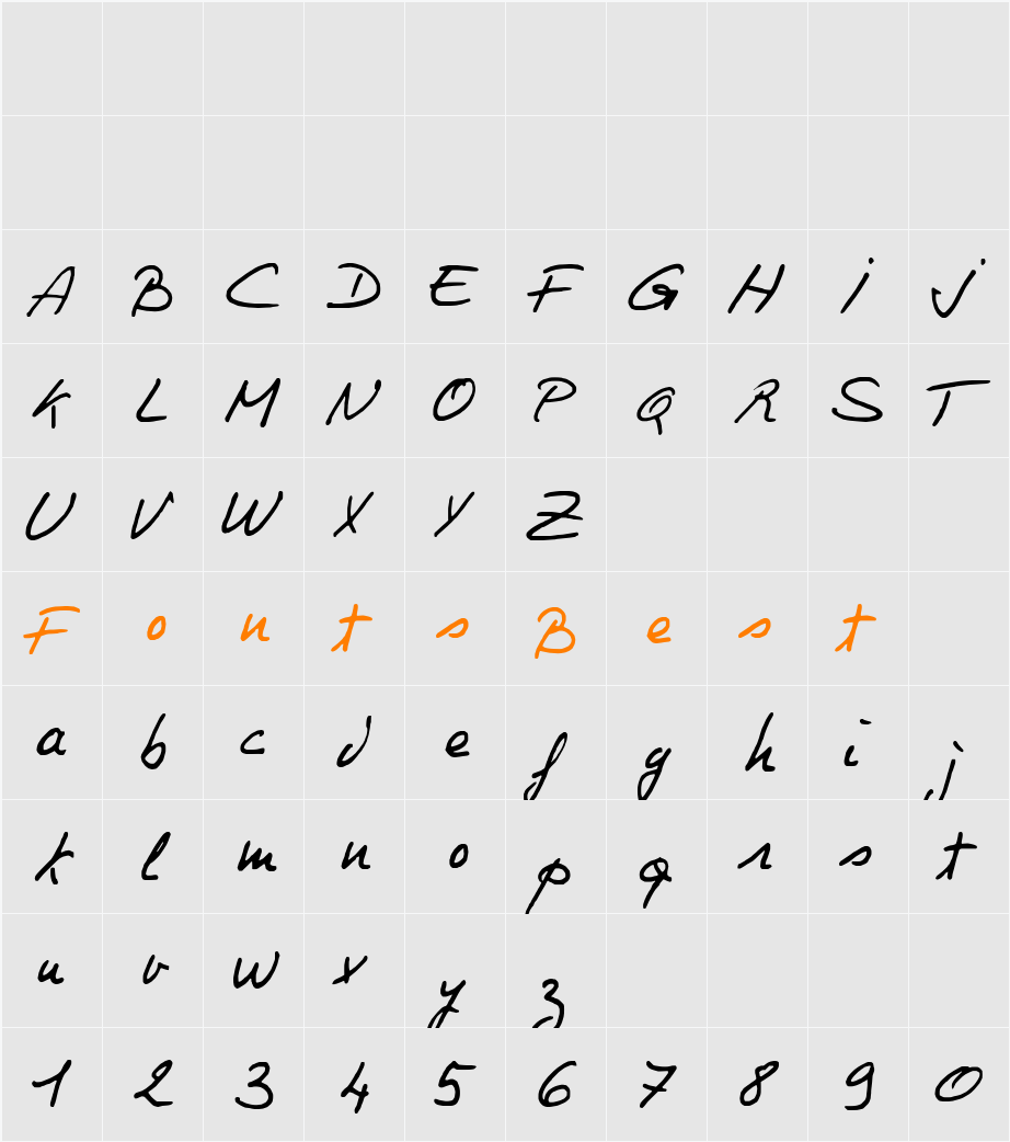 Philing Character Map