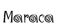 Maraca Font Image