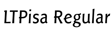 LTPisa Regular Font Image