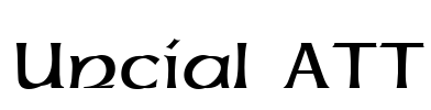 Uncial ATT Font Image