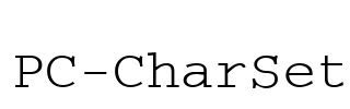 PC-CharSet Font Image