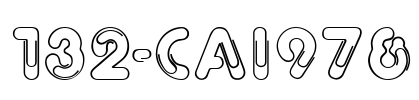 132-CAI978 Font Image