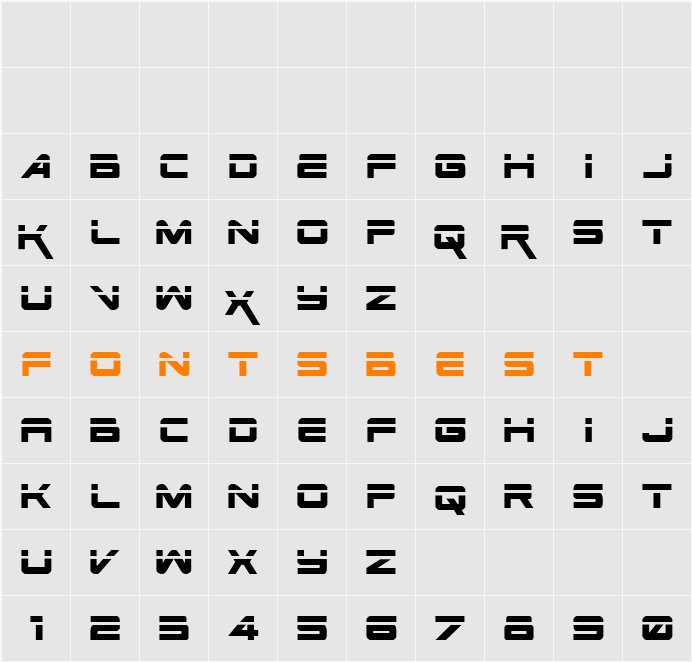 Space Ranger Laser Character Map