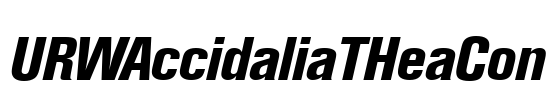 URWAccidaliaTHeaCon Font Image