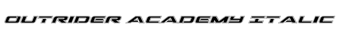 Outrider Academy Italic Font Image