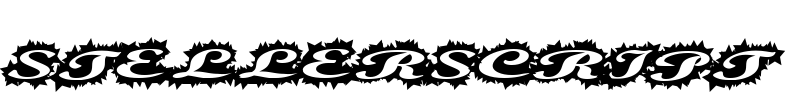 StellerScript Font Image