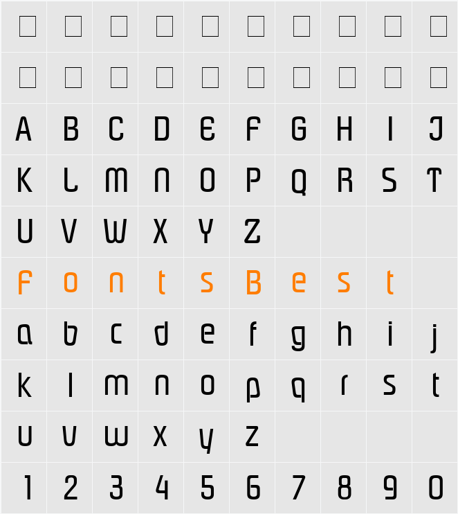 Plover Character Map