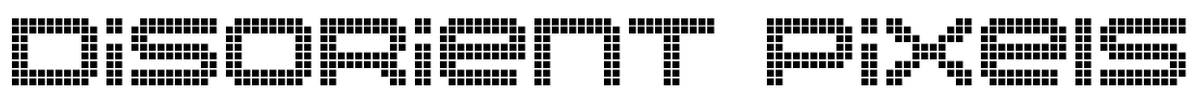 Disorient Pixels Font Image
