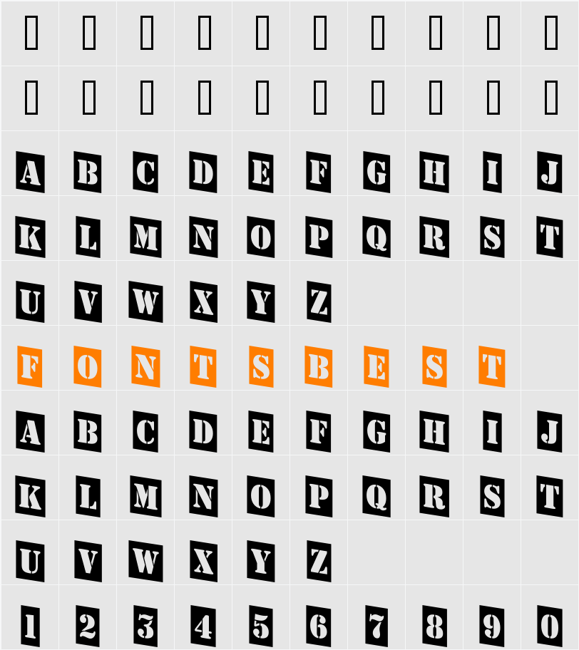 a_StamperCmDn Character Map