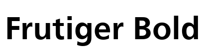 Frutiger Bold