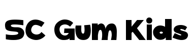SC Gum Kids Font Image