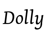 Dolly Font Image