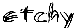 etchy Font Image