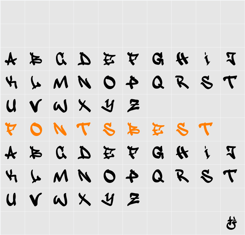 justfist Character Map