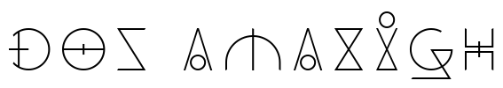 Dos Amazigh Font Image