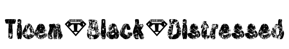 Tioem-Black-Distressed Font Image