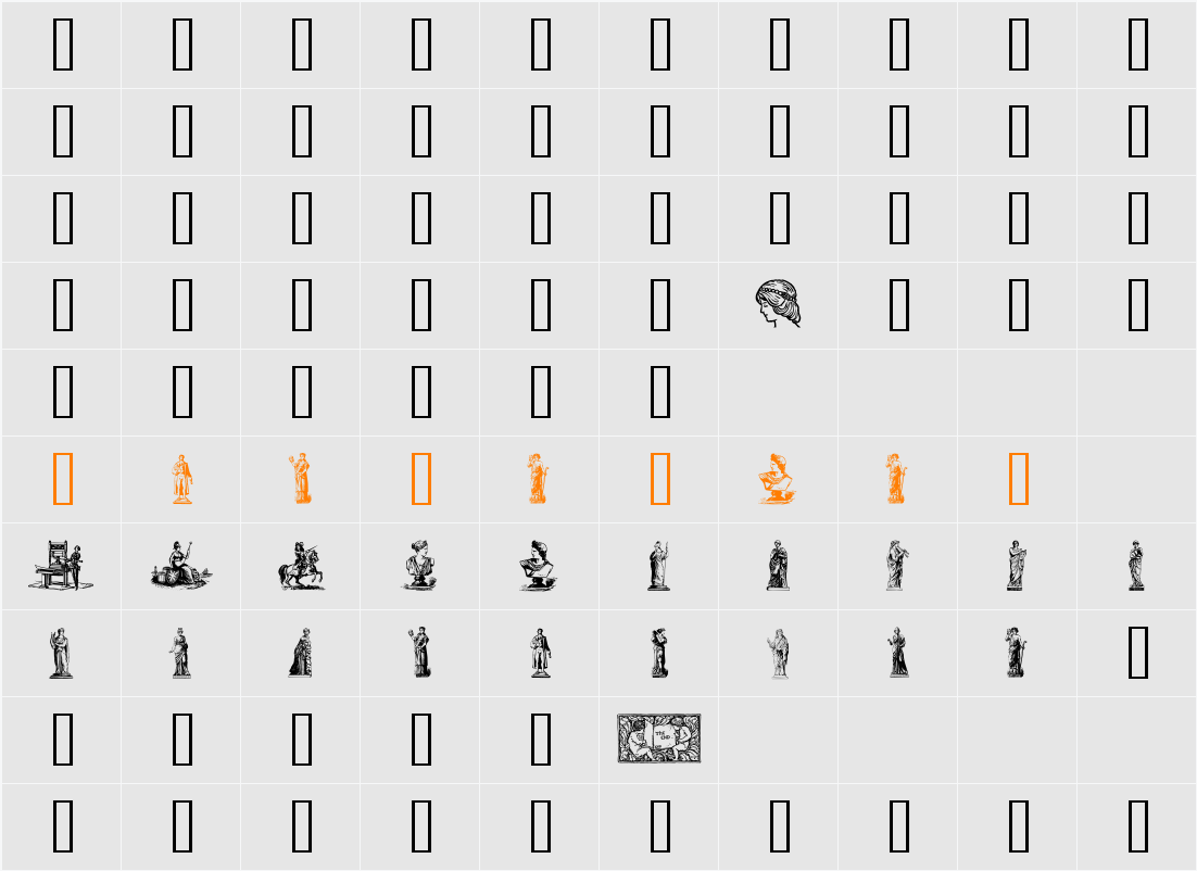 Oktober 98 Character Map