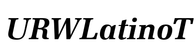 URWLatinoT Font Image