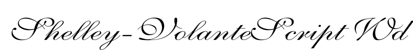 Shelley-VolanteScript Wd Font Image