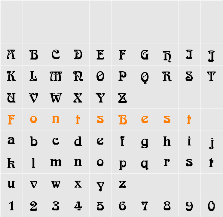 SlowGinFizzing-ExtraBold Character Map