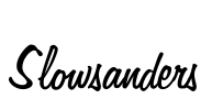 Slowsanders Font Image