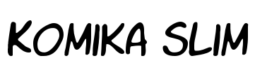 Komika Slim Font Image