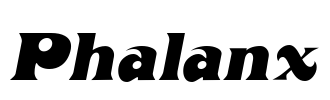Phalanx Font Image