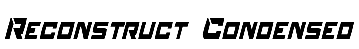 Reconstruct Condensed Font Image