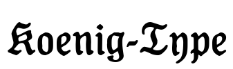 Koenig-Type Font Image