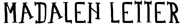 Madalen Letter Font Image